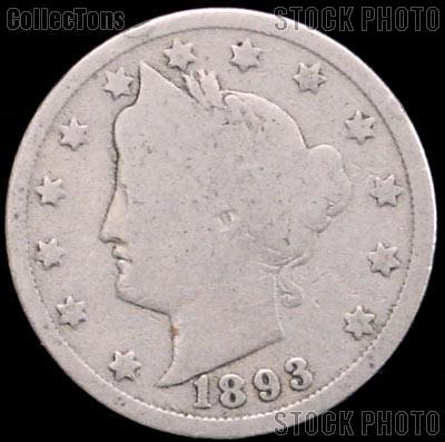 1893 Liberty Head V Nickel G-4 or Better