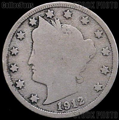 1912 Liberty Head V Nickel G-4 or Better