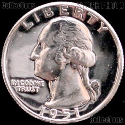 1951 Washington Silver Quarter - Proof