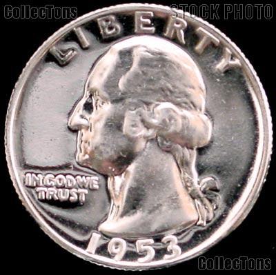 1953 Washington Quarter SILVER PROOF 1953 Quarter Proof Coin