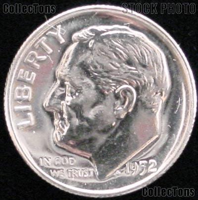 1952 Roosevelt Dime SILVER PROOF 1952 Dime Silver Coin