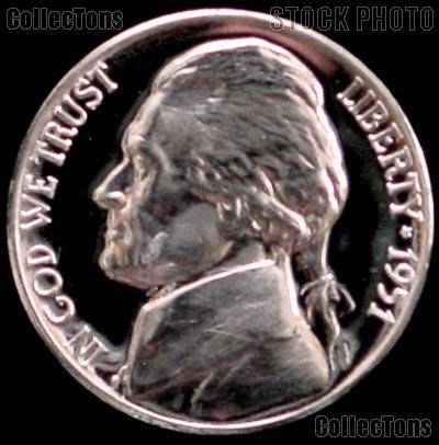 1951 Jefferson Nickel PROOF Coin 1951 Proof Nickel Coin