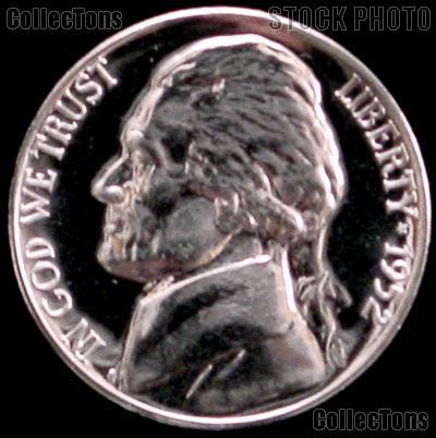 1952 Jefferson Nickel PROOF Coin 1952 Proof Nickel Coin