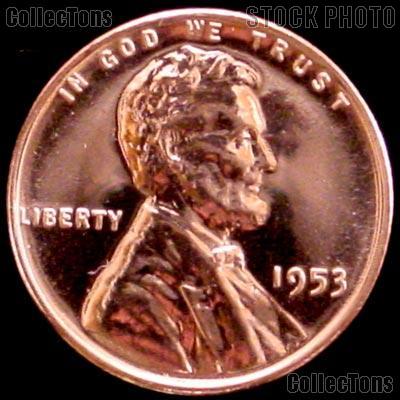 1953 Wheat Penny Lincoln Wheat Cent Gem PROOF RED