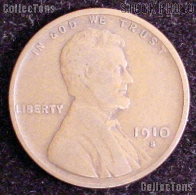 1910-S Wheat Penny Lincoln Wheat Cent Circulated G-4 or Better RARE DATE