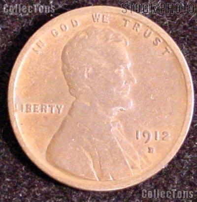 1912-D Wheat Penny Lincoln Wheat Cent Circulated G-4 or Better