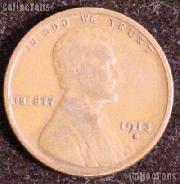 1913-D Wheat Penny Lincoln Wheat Cent Circulated G-4 or Better