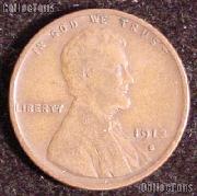 1913-S Wheat Penny Lincoln Wheat Cent Circulated G-4 or Better RARE DATE