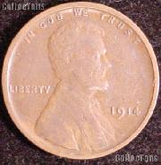 1914 Wheat Penny Lincoln Wheat Cent Circulated G-4 or Better