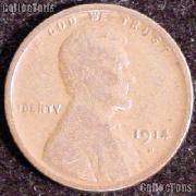 1914-D Wheat Penny Lincoln Wheat Cent Circulated G-4 or Better KEY DATE