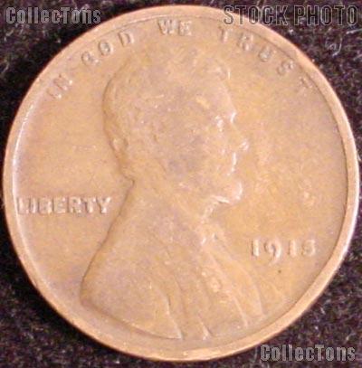 1915 Wheat Penny Lincoln Wheat Cent Circulated G-4 or Better