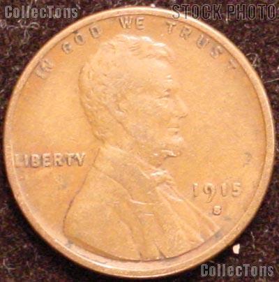 1915-S Wheat Penny Lincoln Wheat Cent Circulated G-4 or Better RARE DATE