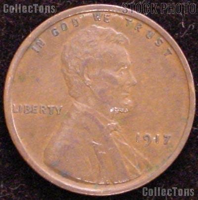 1917 Wheat Penny Lincoln Wheat Cent Circulated G-4 or Better