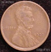 1920-D Wheat Penny Lincoln Wheat Cent Circulated G-4 or Better
