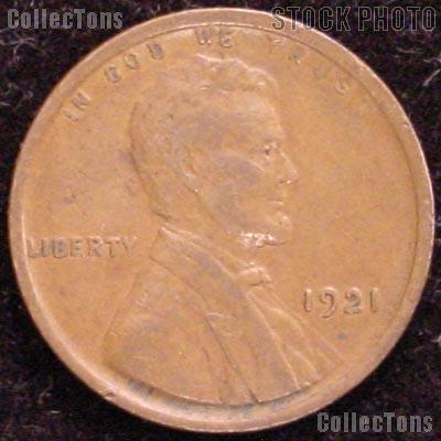 1921 Wheat Penny Lincoln Wheat Cent Circulated G-4 or Better