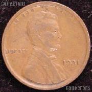 1921 Wheat Penny Lincoln Wheat Cent Circulated G-4 or Better