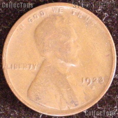 1923-S Wheat Penny Lincoln Wheat Cent Circulated G-4 or Better