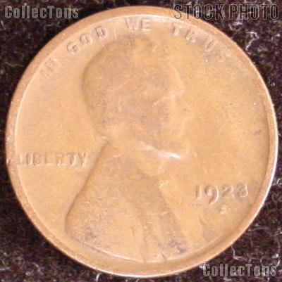 1923-S Wheat Penny Lincoln Wheat Cent Circulated G-4 or Better
