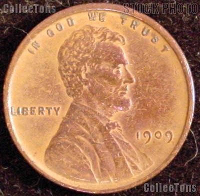 1909 VDB Wheat Penny Lincoln Wheat Cent Circulated G-4 or Better