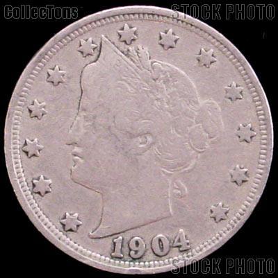 1904 USA Liberty Nickel Rare Coin ID#J168 