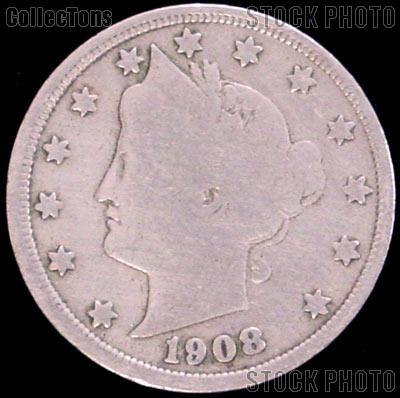1908 Liberty Head V Nickel G-4 or Better