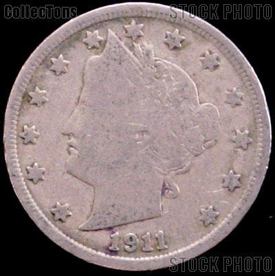 1911 Liberty Head V Nickel G-4 or Better