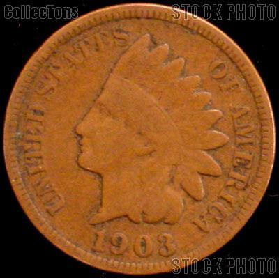 1903 Indian Head Cent Variety 3 Bronze G-4 or Better Indian Penny