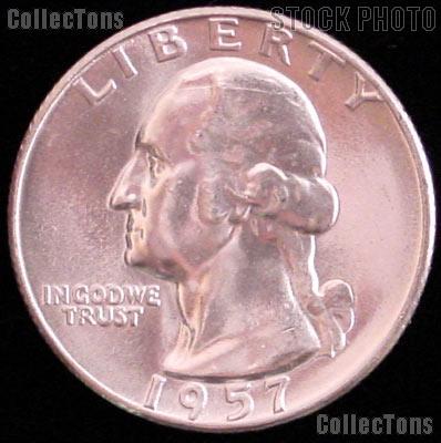 1957 Washington Silver Quarter Gem BU (Brilliant Uncirculated)