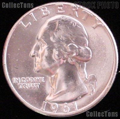 1961-D Washington Silver Quarter Gem BU (Brilliant Uncirculated)