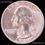 1961-D Washington Silver Quarter Gem BU (Brilliant Uncirculated)