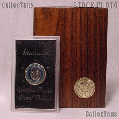 1974-S Brown Ike Eisenhower Silver Dollar - Proof in Box