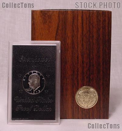 1973-S BROWN IKE SILVER DOLLAR * Proof in Box * KEY