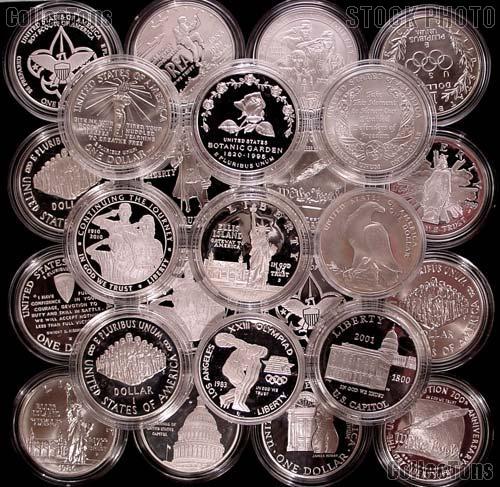 90% Silver Dollar Modern Commemorative BU or Proof Mixed Pick
