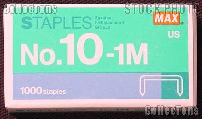 Flat Clinch Staples Mini Box of 1000 by MAX No.10