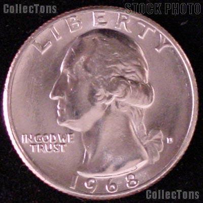 1968-D Washington Quarter Gem BU (Brilliant Uncirculated)