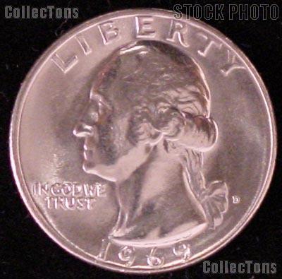 1969-D Washington Quarter Gem BU (Brilliant Uncirculated)