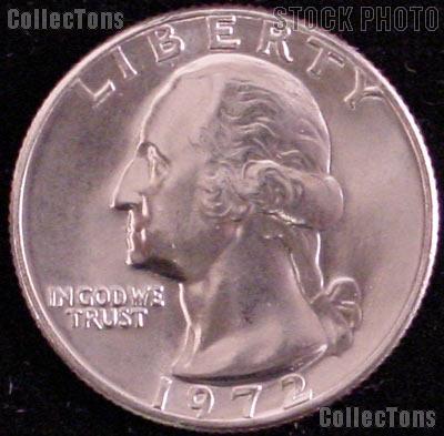 1972 Washington Quarter Gem BU (Brilliant Uncirculated)