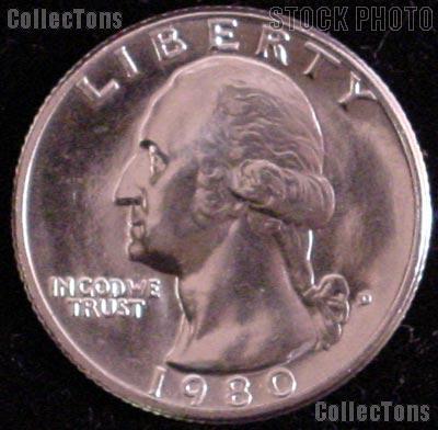 1980-D Washington Quarter Gem BU (Brilliant Uncirculated)