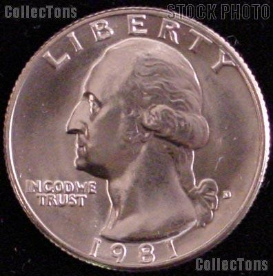 1981-D Washington Quarter Gem BU (Brilliant Uncirculated)