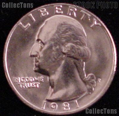 1981-P Washington Quarter Gem BU (Brilliant Uncirculated)