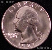 1981-P Washington Quarter Gem BU (Brilliant Uncirculated)