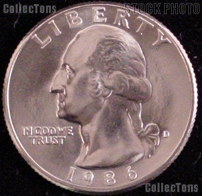 1986-D Washington Quarter Gem BU (Brilliant Uncirculated)