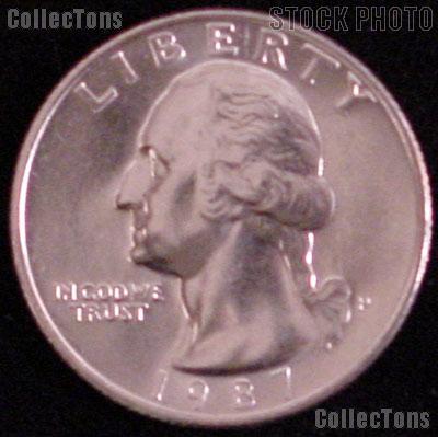 1987-P Washington Quarter Gem BU (Brilliant Uncirculated)