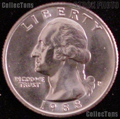 1988-P Washington Quarter Gem BU (Brilliant Uncirculated)