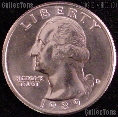 1989-D Washington Quarter Gem BU (Brilliant Uncirculated)