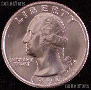 1990-D Washington Quarter Gem BU (Brilliant Uncirculated)