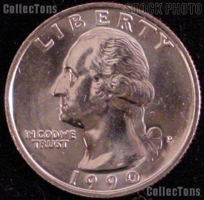 1990-P Washington Quarter Gem BU (Brilliant Uncirculated)