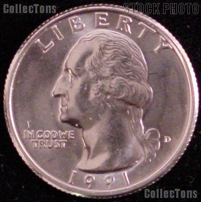 1991-D Washington Quarter Gem BU (Brilliant Uncirculated)