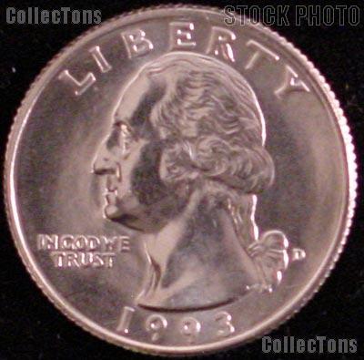 1993-D Washington Quarter Gem BU (Brilliant Uncirculated)