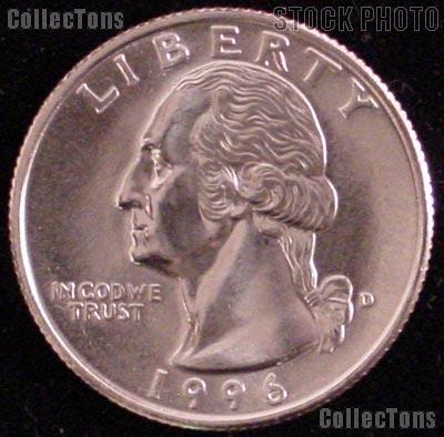 1996-D Washington Quarter Gem BU (Brilliant Uncirculated)